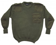 MIL-TEC Dětský svetr vojenský, zelený